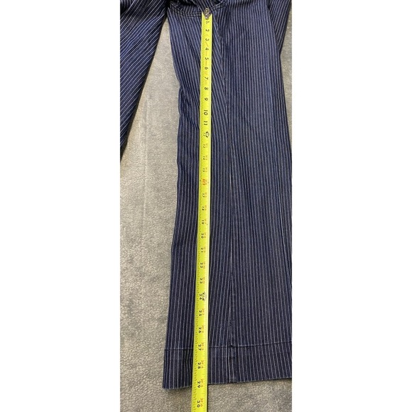 a.n.a Petite Women's Trouser Pants Size 10P Navy/white Stripe - Picture 10 of 10